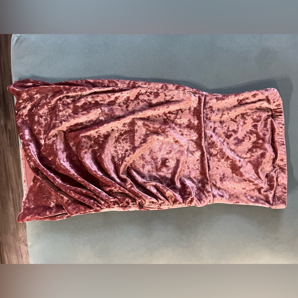 Pink Velvet Dress